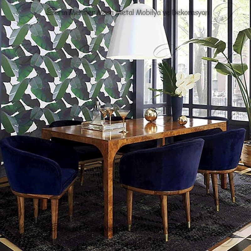 6 Kişilik Ahşap Yemek Masası