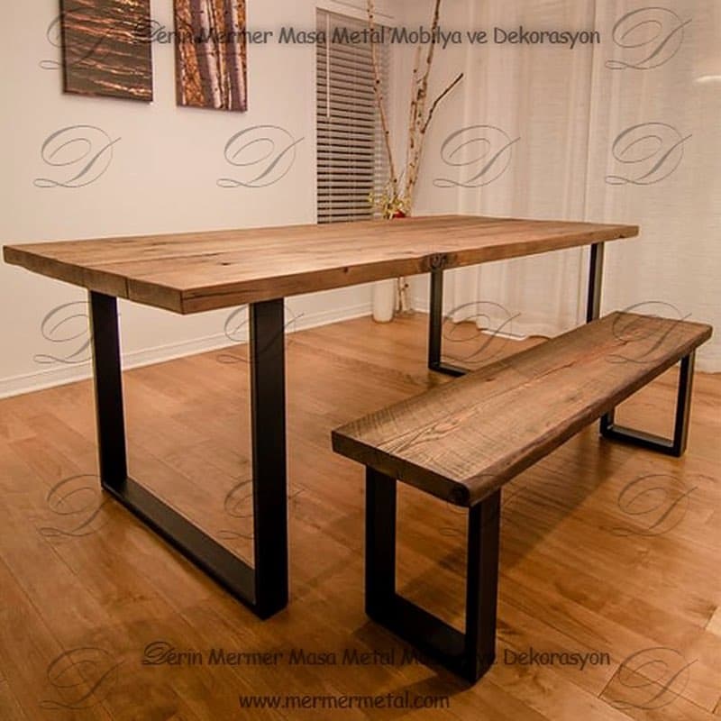 Modern Ahşap Yemek Masası