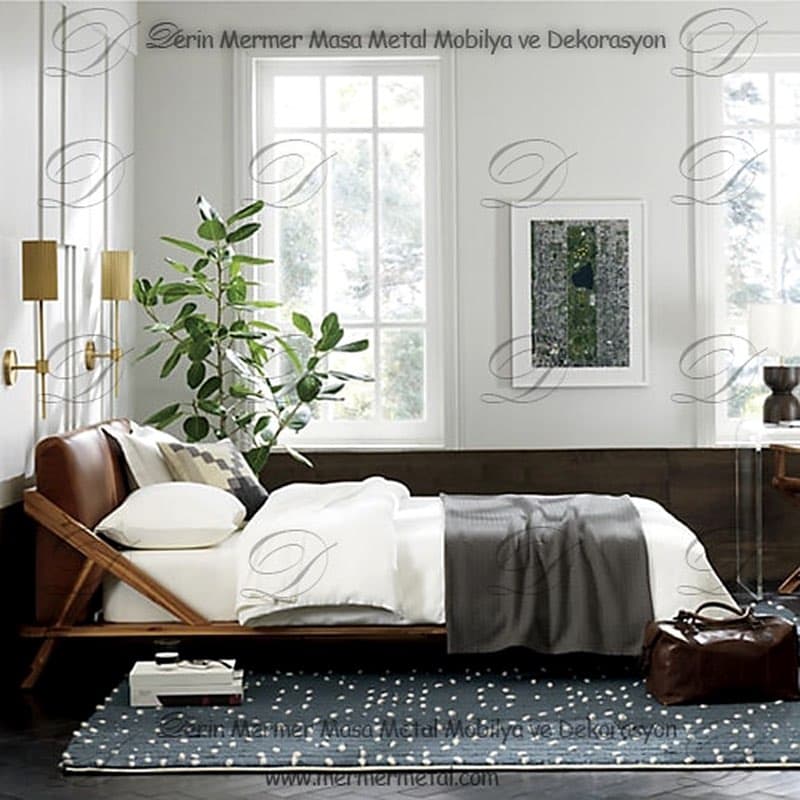 Çift Kişilik Ahşap Yatak