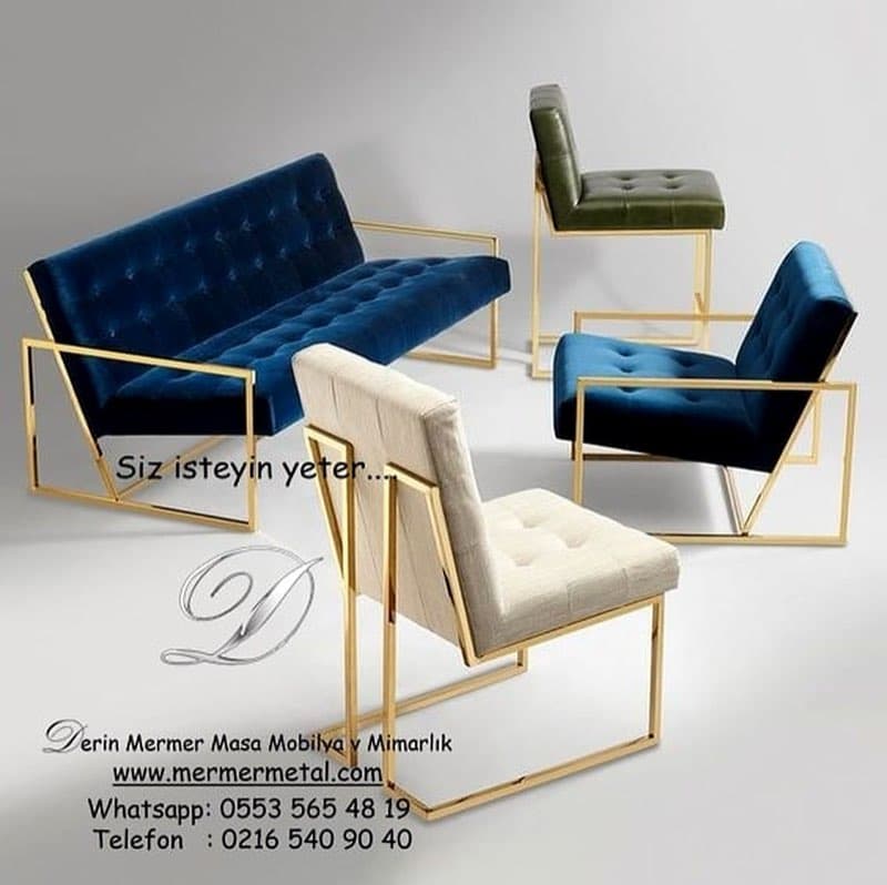 Ahşap veya Metal Ayaklı Berjer Koltuk