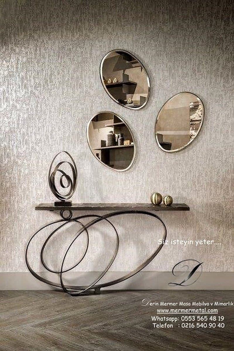 Metal Ayaklı Mermer Dresuar