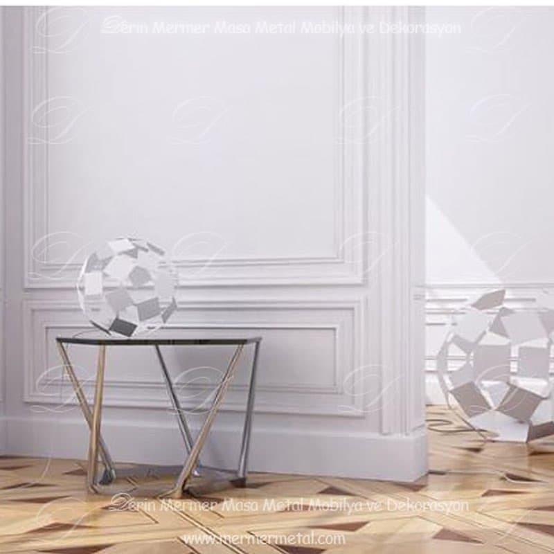 Mermer Metal Orta Sehpa