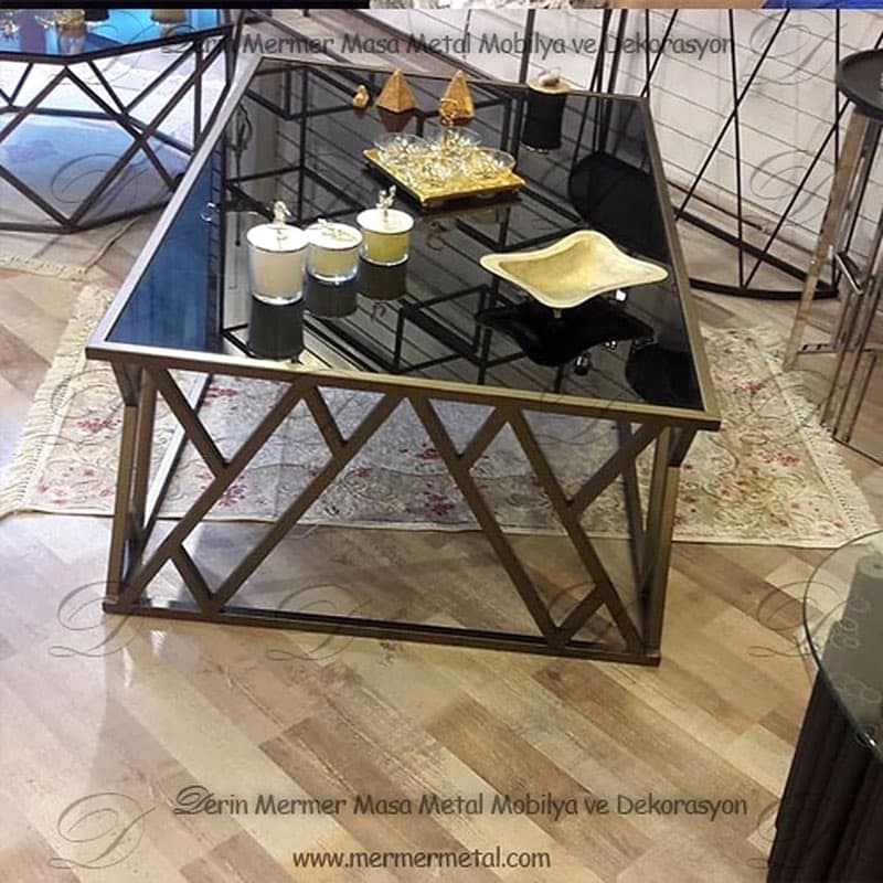 Kare Mermer Orta Sehpa