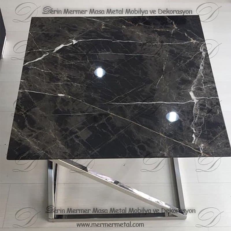 Siyah Mermer Orta Sehpa