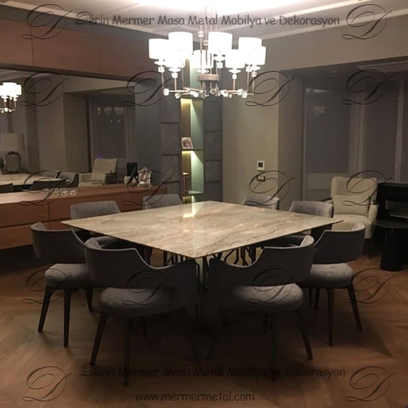 Mermer Yemek Masası