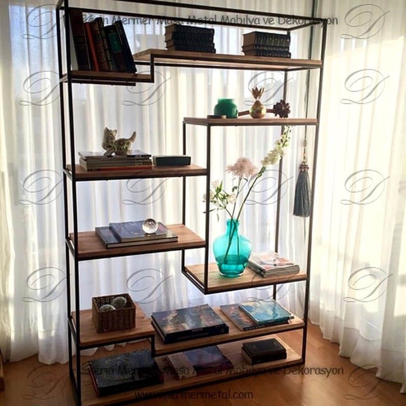 Metal Dekoratif Kitaplık