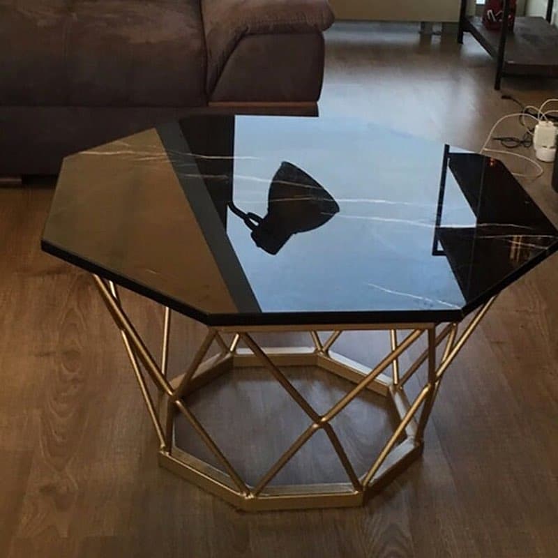 Metal Siyah Orta Sehpa