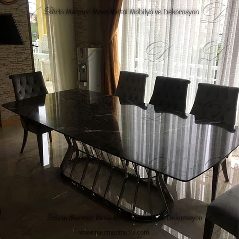Mermer Yemek Masa Derin