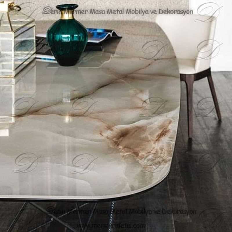 Mermer Yemek Masa