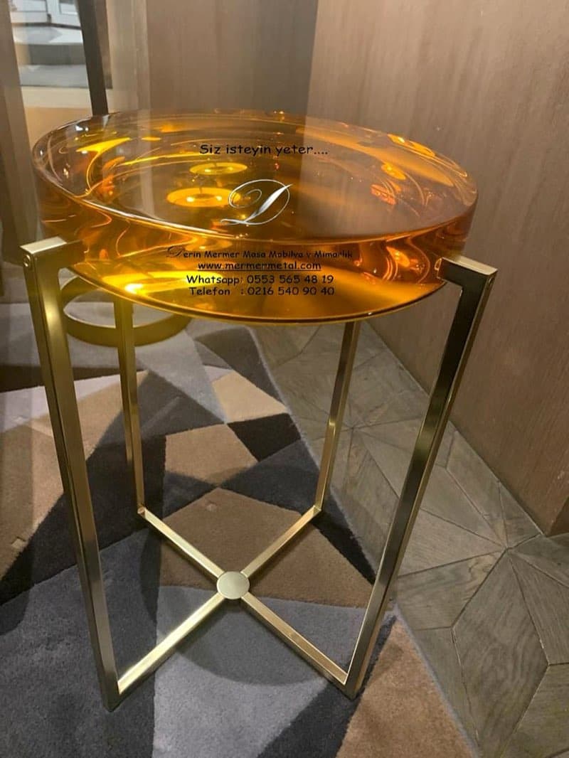 Dekoratif Mermer Orta Sehpa-Dresuar