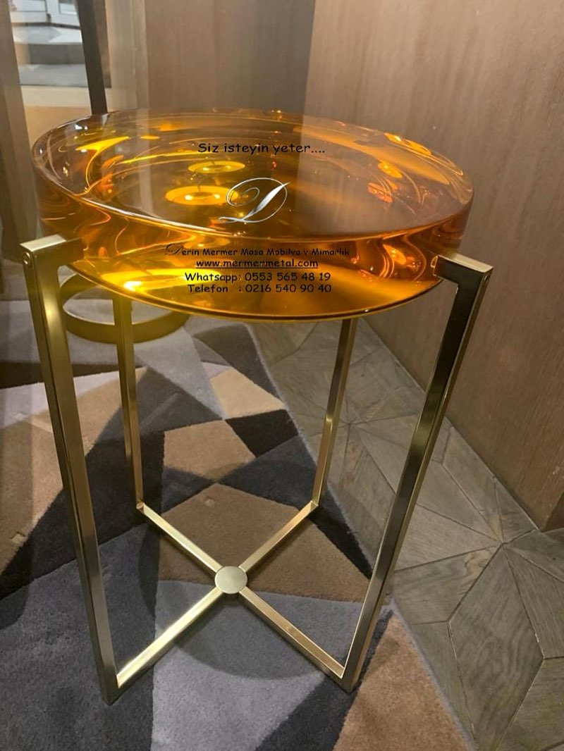 Dekoratif Mermer Orta Sehpa-Dresuar