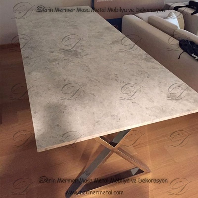 Üstü Mermer Yemek Masası
