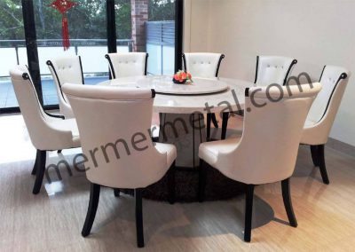 6 Kisilik Mermer Yemek Masasi Derin Ym 1033 Derin Mermer Masa Metal Mobilya Ve Dekorasyon